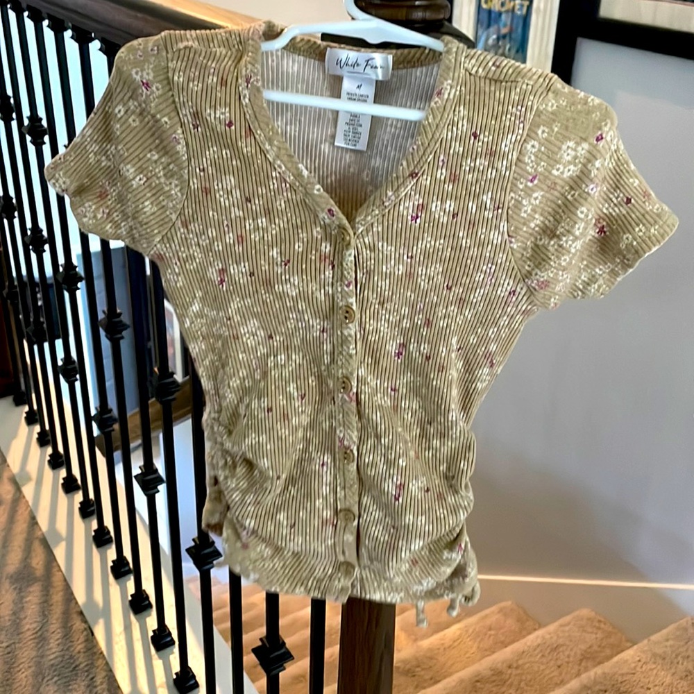 Girls tan/ brown Tillys shirt